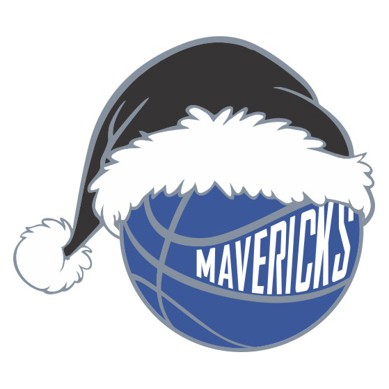 Dallas Mavericks Basketball Christmas hat logo iron on paper